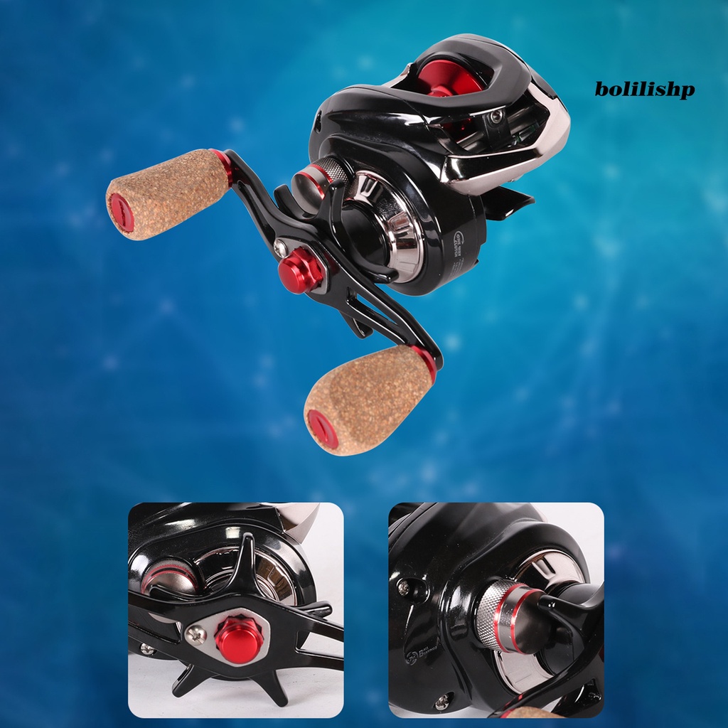 Bo-baitcasting Reel7Plus 1bears Gear Ratio 7.0: 1kiri/kanan Centrifugal Tangan/ic Dual Braking Systems Ultra-light Metal Universal Gulungan Pancing Pengecoran Panjang Untuk Outdoor