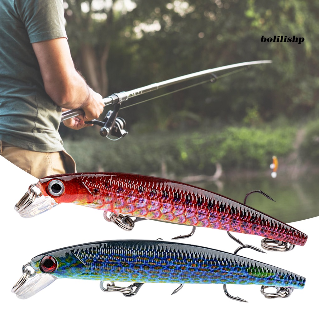 Bo-7.3cm/3g Umpan Pancing Realistis Tajam Kait 3D Mata Tenggelam Ikan Kecil Buatan Umpan Keras Crankbait Untuk Outdoor