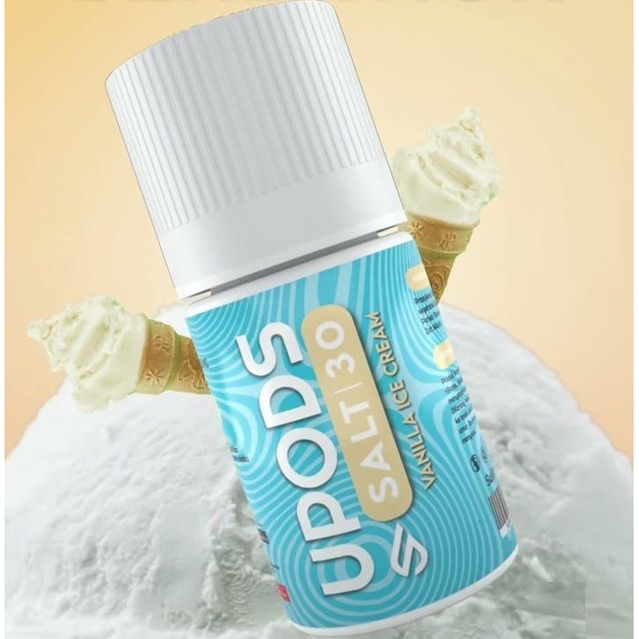 Upods Vanilla Ice Cream Salt Nic 30ML by Upods 100% Original