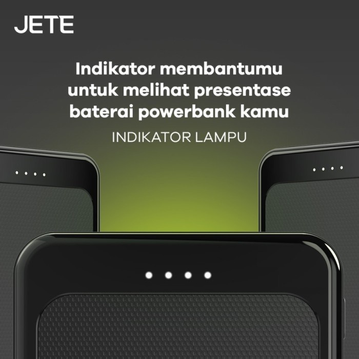 Power Bank 10000 MaH Powerbank Fast Charging  JETE C8 - Garansi 2 THN