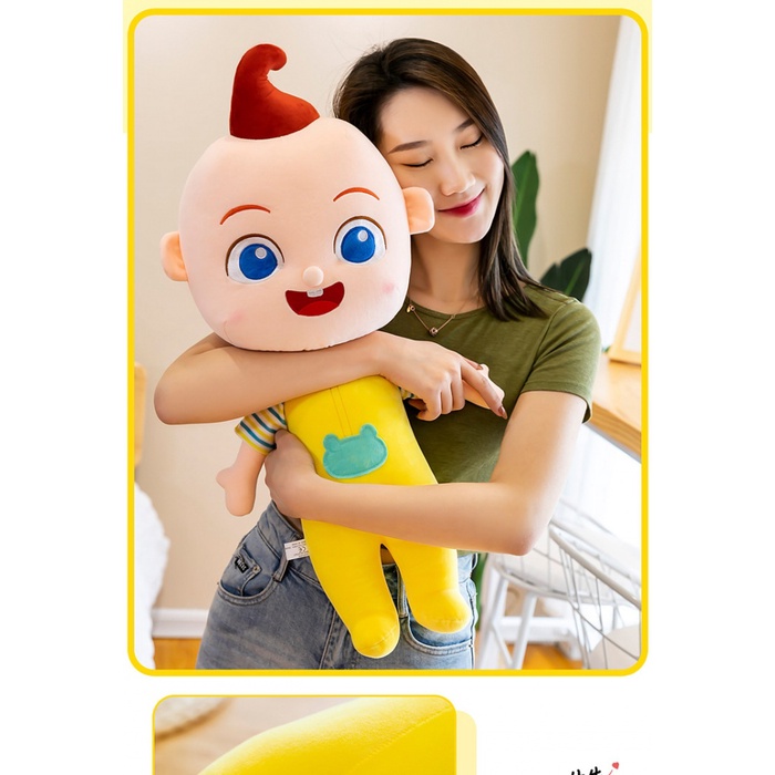 70cm JoJo Cocomelon Mainan Waktu Tidur Boneka Plush Untuk Mainan Anak Hadiah Ulang Tahun Tidur Bantal Boneka