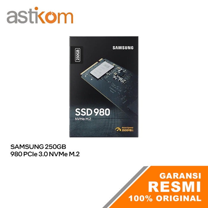 SSD SAMSUNG 250GB 980 PCIe 3.0 NVMe M.2 MZ-V8V250BW