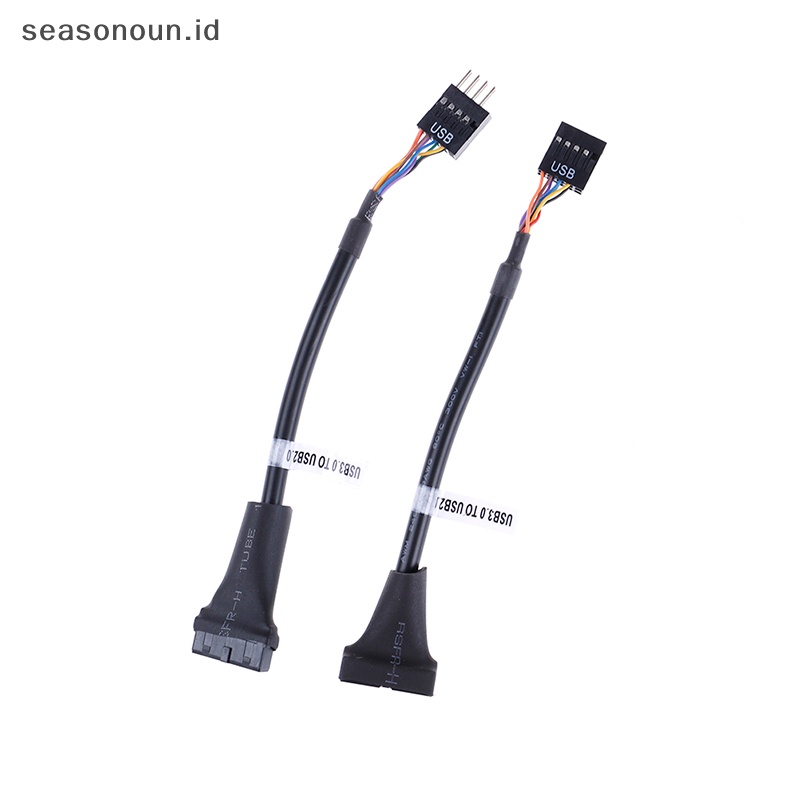 Seasonoun usb 3.0 20pin header motherboard Ke usb 2.0 9pin adapter converter Kabel.