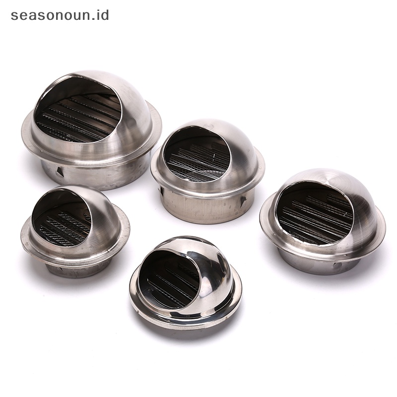 Seasonoun 1pc Stainless Steel Dinding Plafon Ventilasi Udara Ducg Ventilat Exhaust Grille.