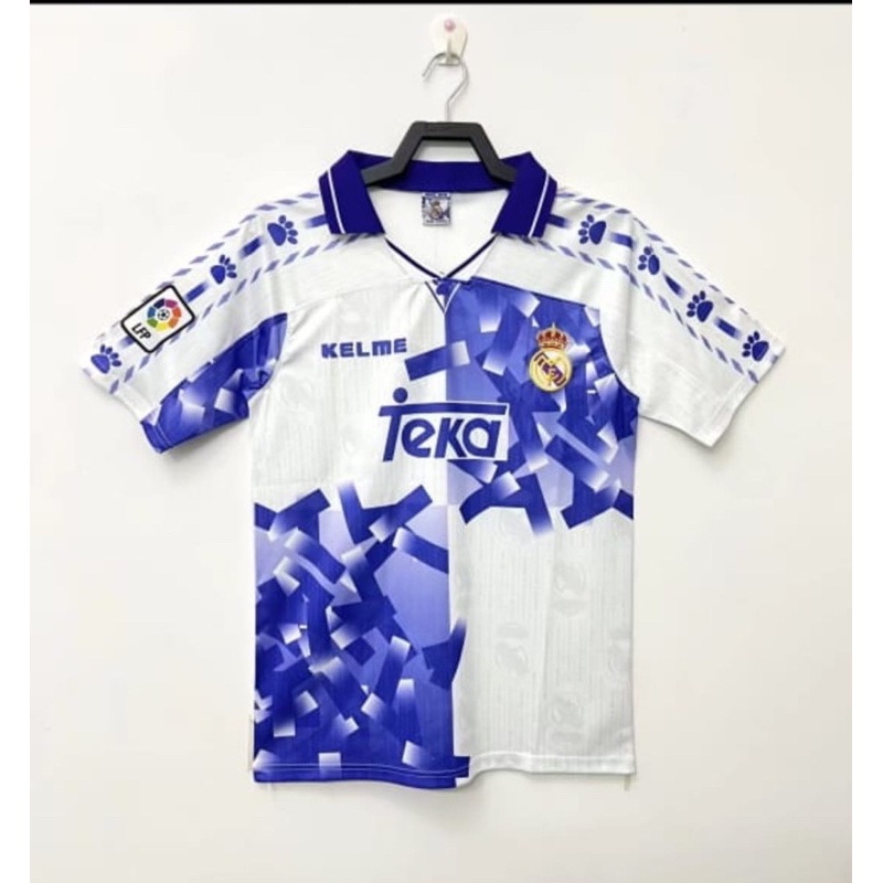 RETRO KLASIK JERSEY BOLA RETRO MADRID HOME 1996/1997 GO IMPORT