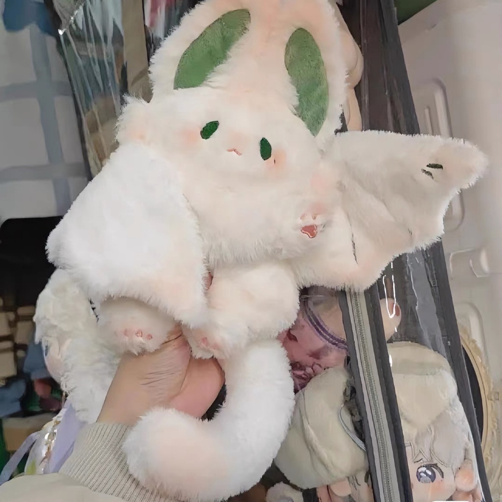 Flying Rabbit plushie Boneka Beruang Kelinci Mainan Mewah Boneka Kelelawar Boneka Kelinci Hadiah Ulang Tahun