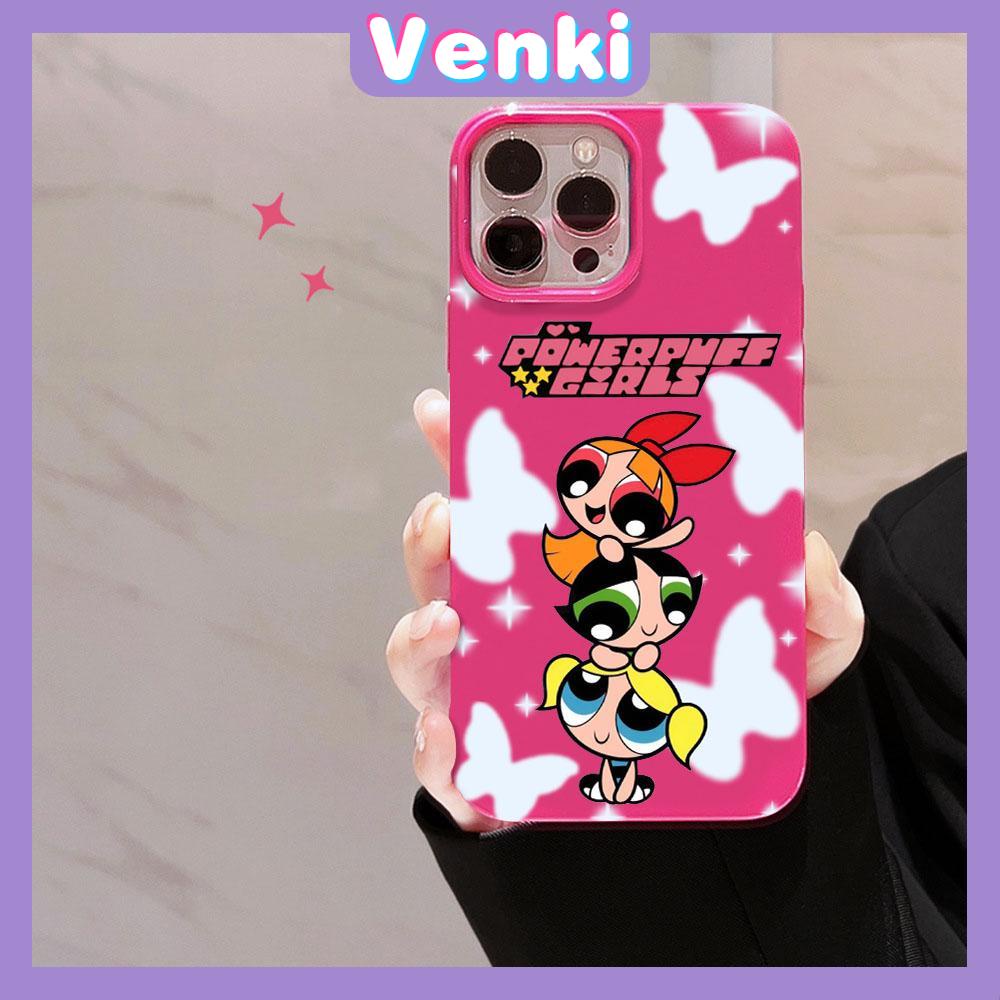 VENKI - For iPhone 11 iPhone Case Black Glossy TPU Soft Case Shockproof Protection Camera Cute Cartoon Character Compatible with iPhone 14 13 Pro max 12 Pro Max xr xs max 7 8Plus