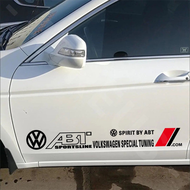 Volkswagen Stiker Mobil Auto Door Side Body Decor Decals Anti Gores Cover Lecet Untuk Volkswagen Polo T-cross Tiguan Allspace Golf Scirocco Aksesoris Dekorasi Mobil