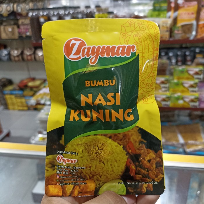 

Bumbu masak instan nasi kuning khas Aceh / bumbu nasi kuning Zaymar