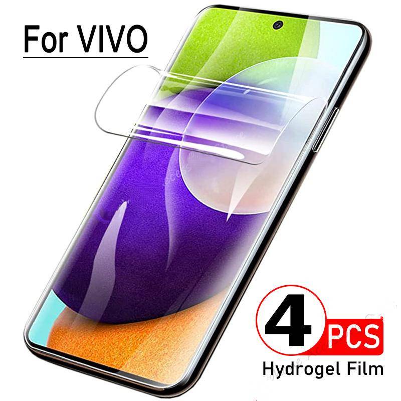 4pcs Film Hydrogel Untuk Vivo 1603 1606 1611 1612 1713 1714 1716 1718 1720 1723 1724 Pelindung Layar Untuk Vivo 1801 1802 1804 1805 1806 1807 1811 1812 1814 1815 1816 1819 1820 1823