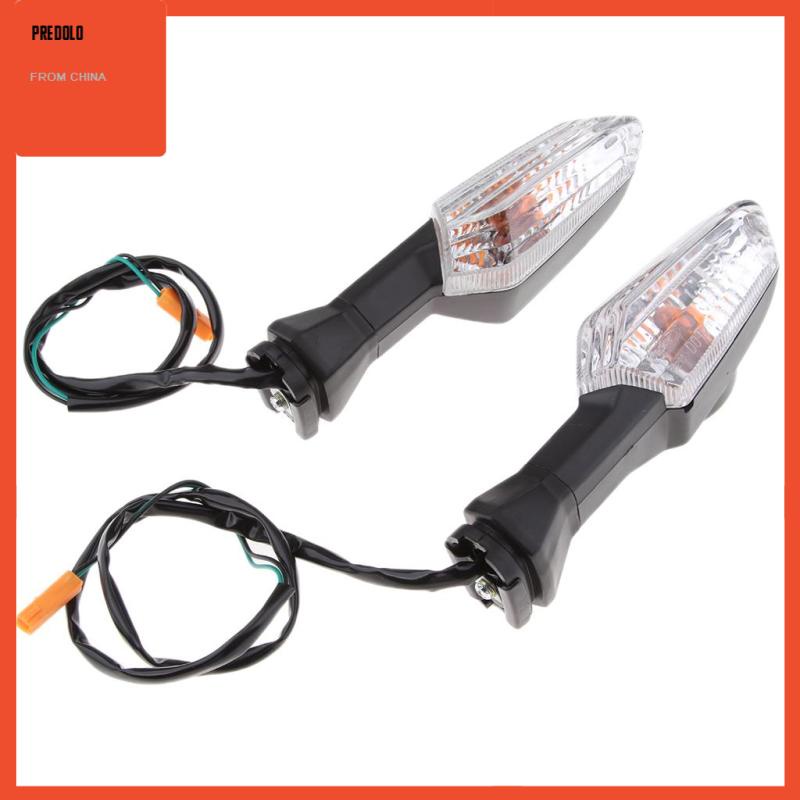 [Predolo] Indikator Sein Motor Lampu Blinkers (Lensa Bening, Lampu Amber)