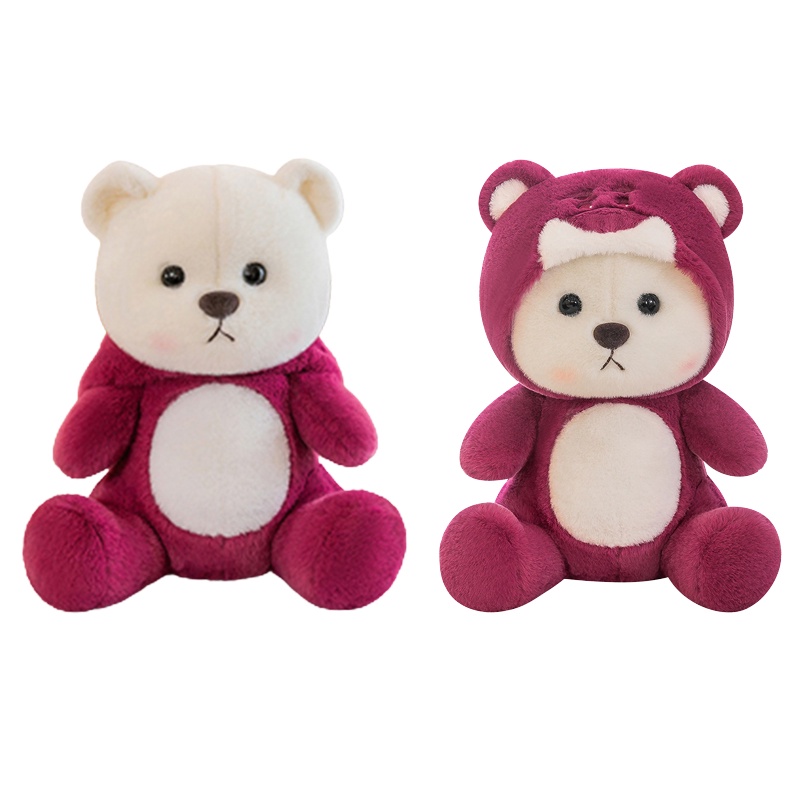 28-40 cm Baru Ungu Teddy Bear Mainan Mewah Kawaii Lembut Boneka Bantal Gadis Dekorasi Kamar Anak Hadiah