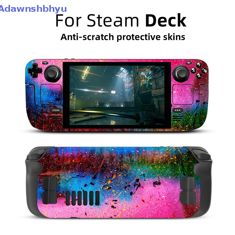 Adhyu Aesthetic Skin Vinyl Untuk Steam Deck Console Full Set Pelindung Kulit Decal Stiker Cover Case Handheld Console Sticker Aksesoris Pelindung Gaming ID