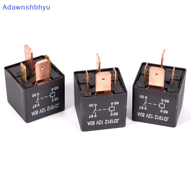 Adhyu Waterproof Heavy Duty Relay 4Pin DC 24V 12V 80A JD1912 Relay Mobil Otomotif ID