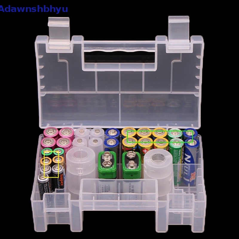 Adhyu Kotak Plastik Storage Case Holder Organizer Untuk AA AAA C D 9V ID