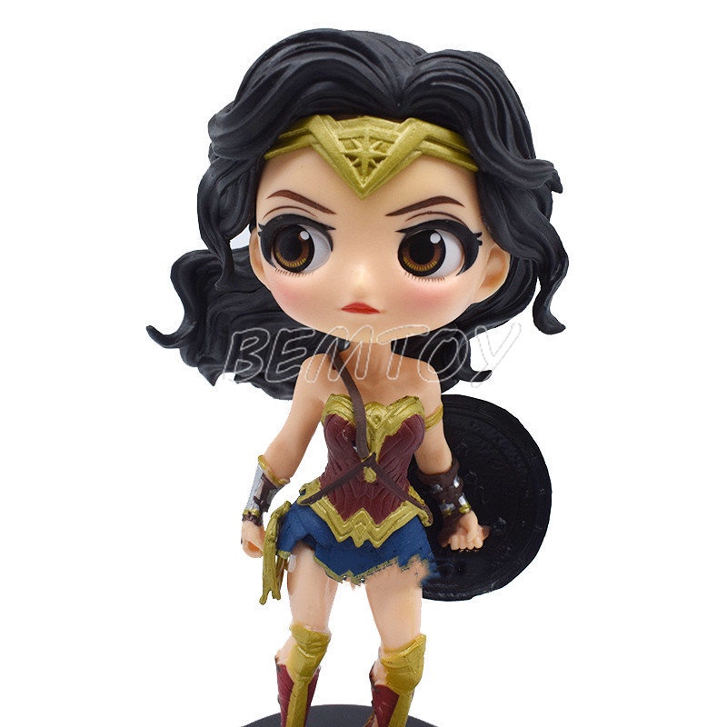 Anime Superheroes Wonder Woman Figurine Harley Quinn PVC Action Figure Mainan Model Koleksi Untuk Anak Perempuan