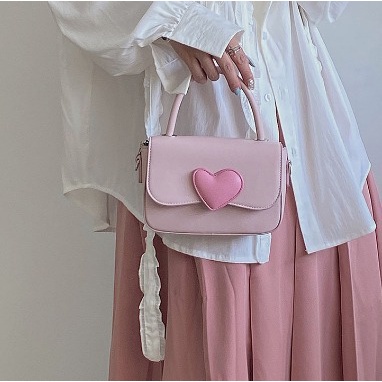 FINOM Little Love - Shoulder Bag Wanita Vintage Korean | Tas Bahu Retro