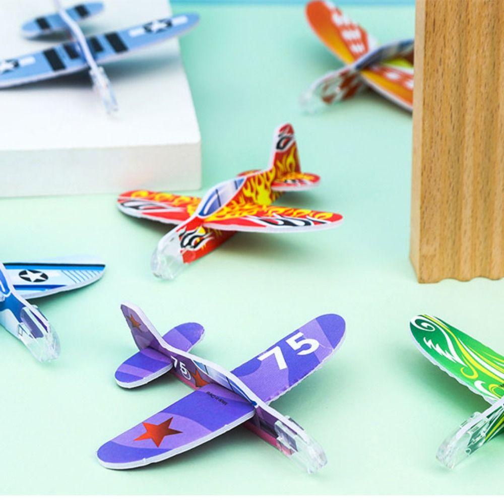 Needway   Pesawat Lempar Tangan DIY Mainan Orang Tua-Anak DIY Mainan Majelis Luar Ruangan Pesta Ulang Tahun Model Pesawat Foam Airplane