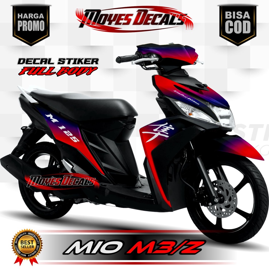 TERBARU... Decal Mio M3 125 Fullbody / Stiker Variasi Yamaha Mio Z 125 Fullbody