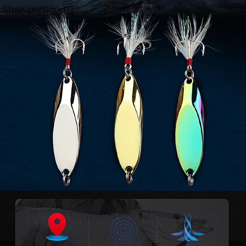 Skid 1PCS Metal Spinner Spoon Trout Fishing Lure Umpan Keras Sequin Noise Paillette Umpan Buatan Sequin Kecil Keras Spinner SKK