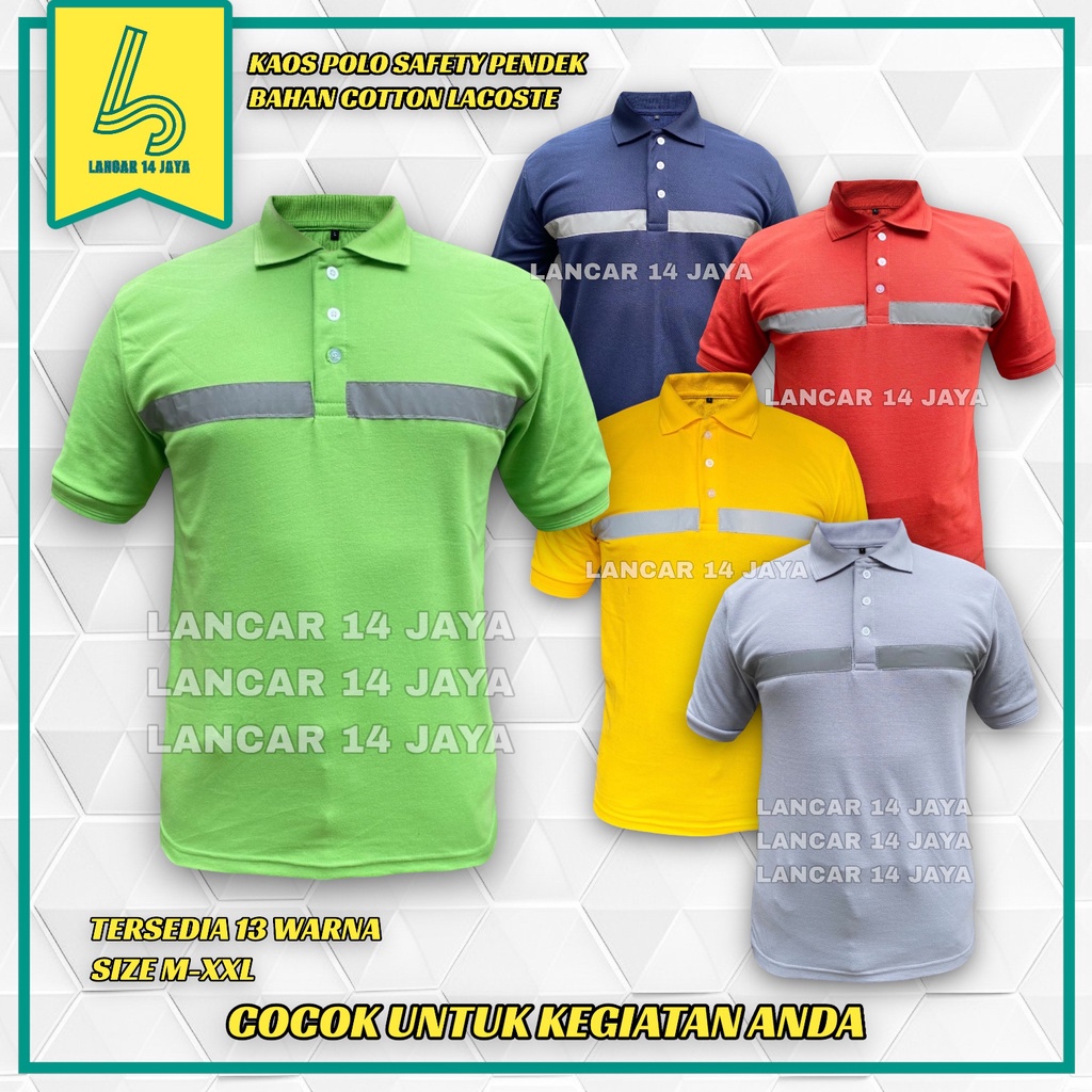 T-shirt Safety Polo Shirt Safety Kaos Safety Katun Original Pakaian Baju Wearpack Safety