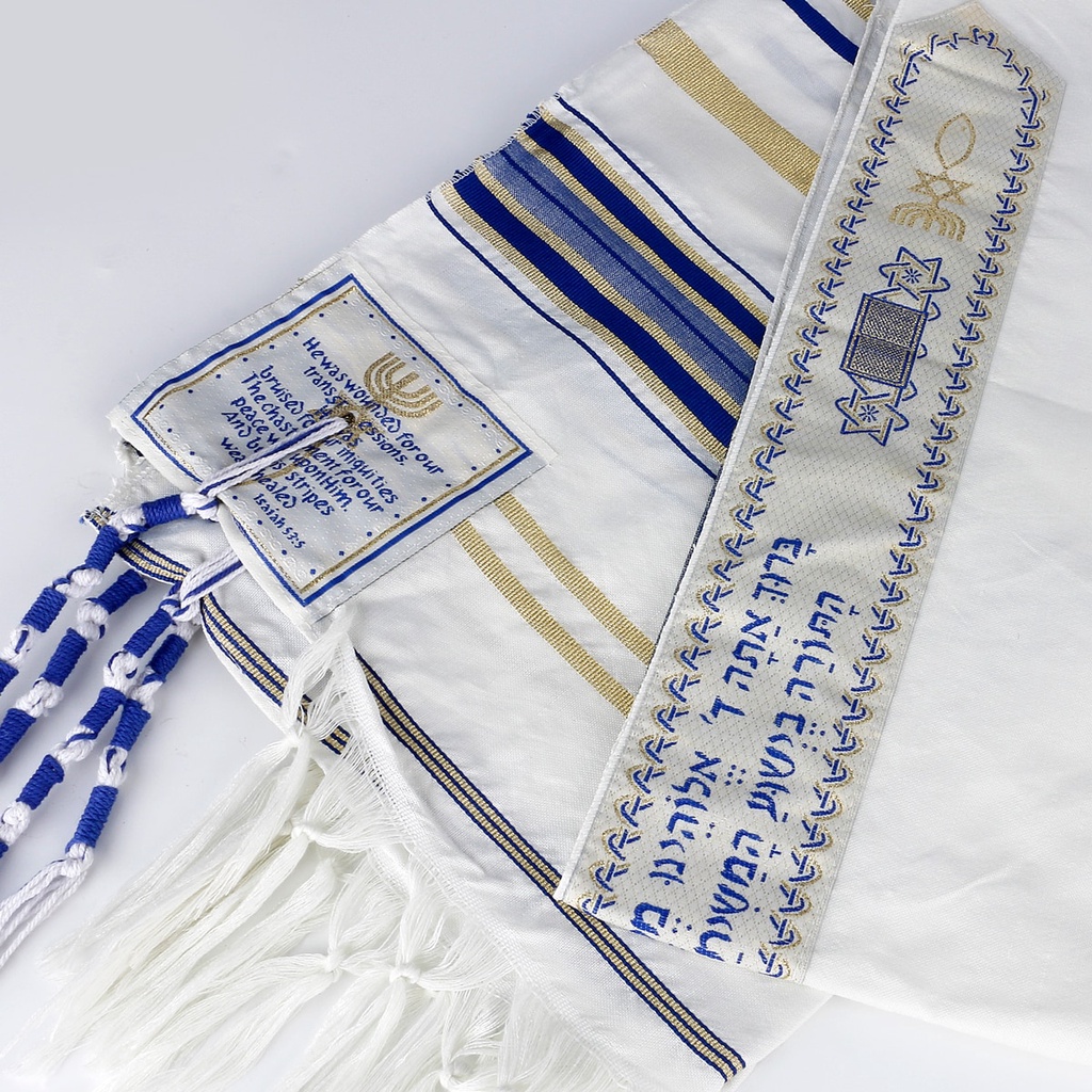 Tallith Shawl Jewish Tallit Syal 60cm Talith Tallith Talitot Jewish Prayer Shawl Premium Terbaik