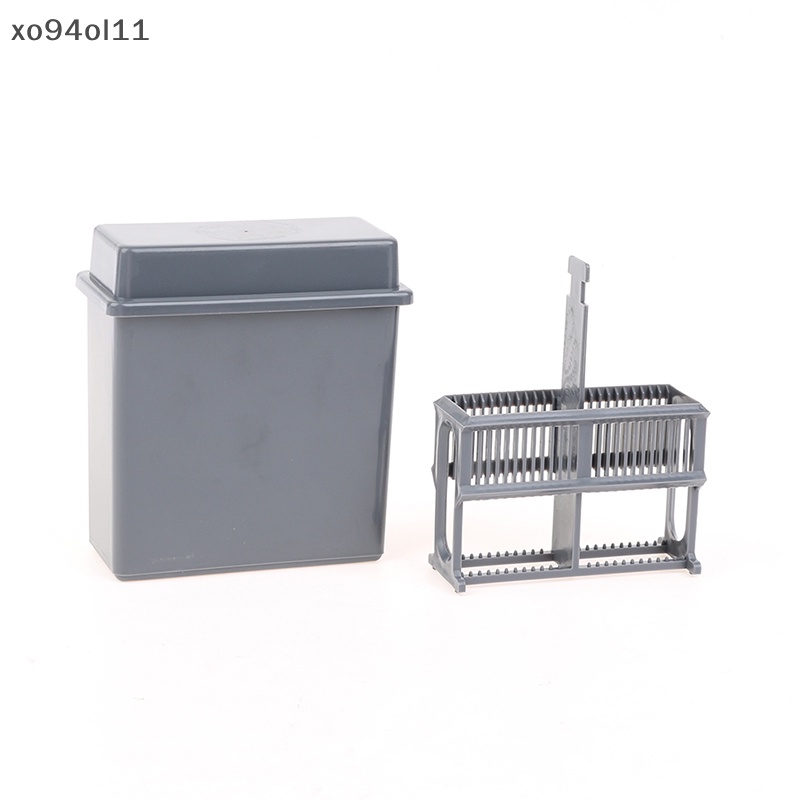 Xo Rak Toples Patri 24slot Untuk Slide Mikroskop, Slide Staining Rack Dish Set OL