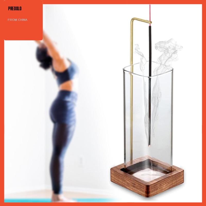 [Predolo] Stick Holder for Relaxation Tabletop with Glass Ash Collector Censer