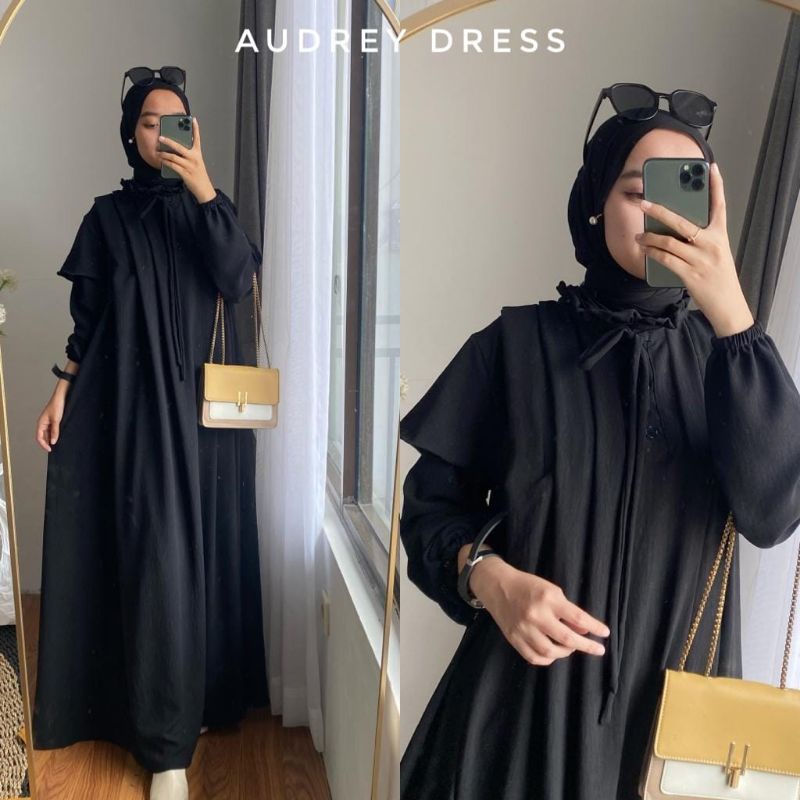 𝐏𝐆𝐌𝐓 • AUDREY DRESS CRINKLE AIRFLOW GAMIS WANITA