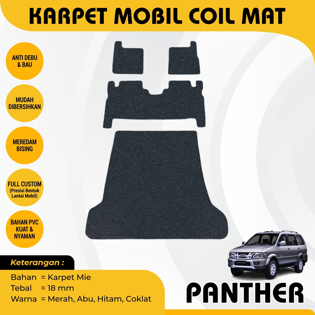 Karpet Mobil Mie Bihun Isuzu Panther Full Bagasi Aksesoris Mobil Interior Mobil