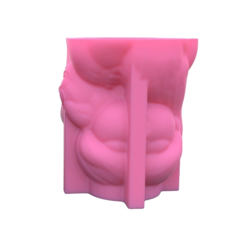 Siy Cetakan Silikon Gadis Lucu Cetakan Planter Flower Girl Cetakan Resin Pot Bunga Untuk DIY