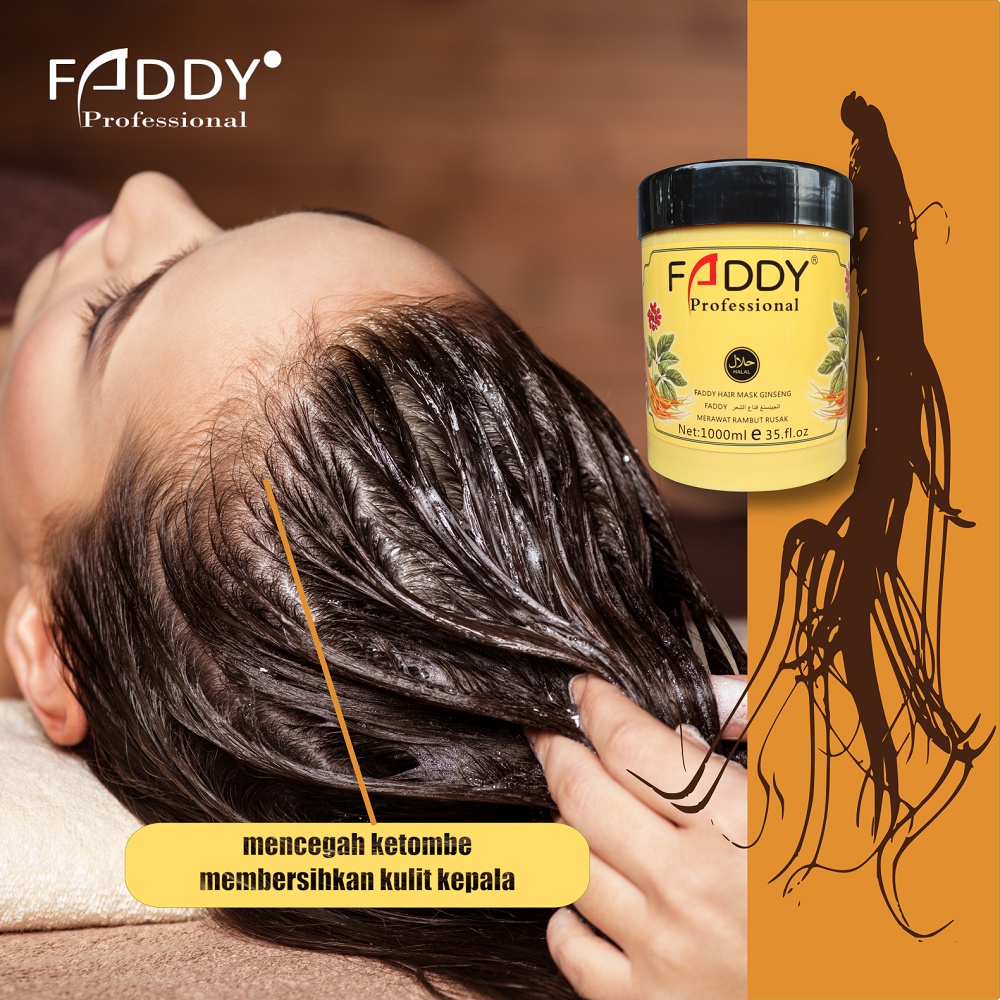 Faddy - Hair Mask (Makser Rambut) (Creambath) (Perawatan Rambut) 1000 gr - CO