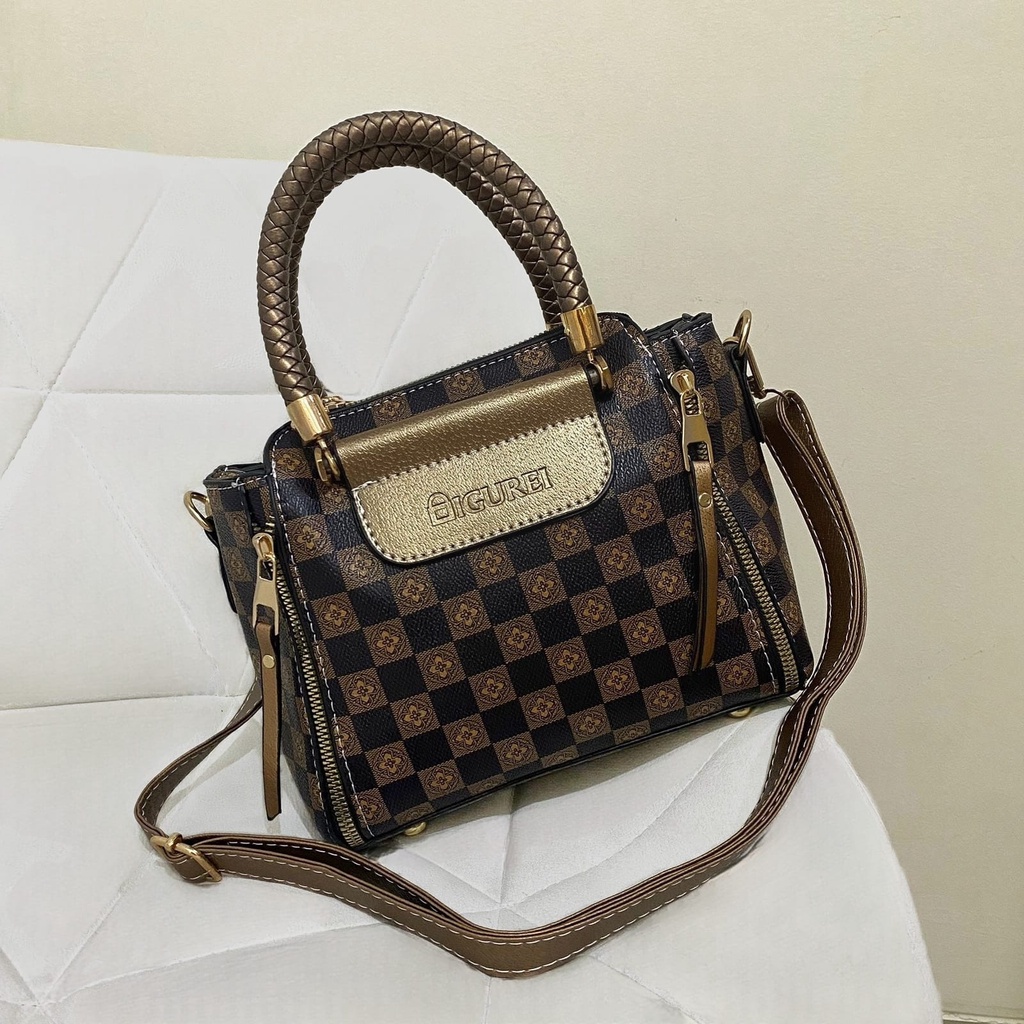 GO7924 Tas Selempang Wanita PREMIUM BAHAN TEBAL Tas Kerja Wanita Import