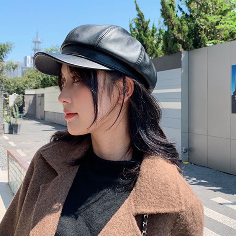 Topi Oktagonal Pu Zhafei Versi Korea Lucu Sederhana Harajuku