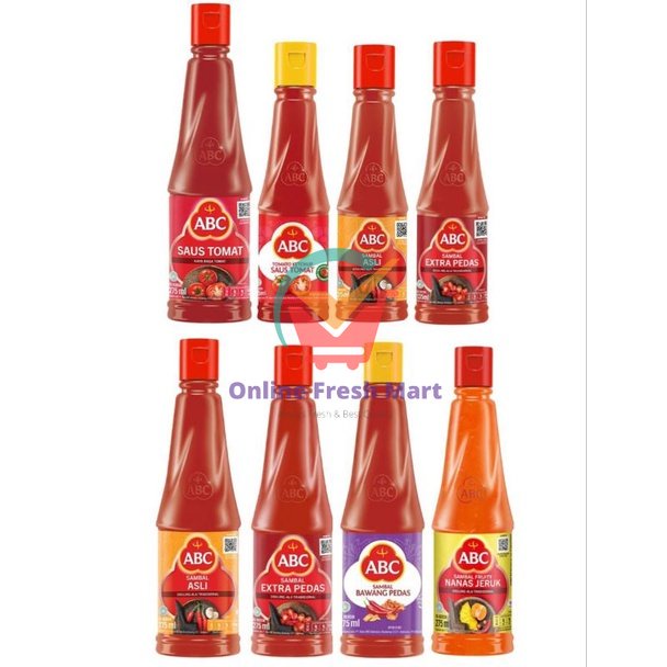 

ABC Aneka Sambal Asli Extra Pedas Tomat Nanas Jeruk botol bawang pet