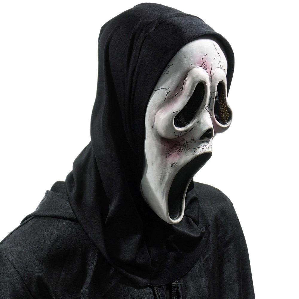 [Elegan] Noda Darah Hitam Penutup Kepala Topeng Topeng Untuk Pria Dan Wanita Cosplay Pesta Prom Party Halloween Party Ghost Face Mask Horror Masks