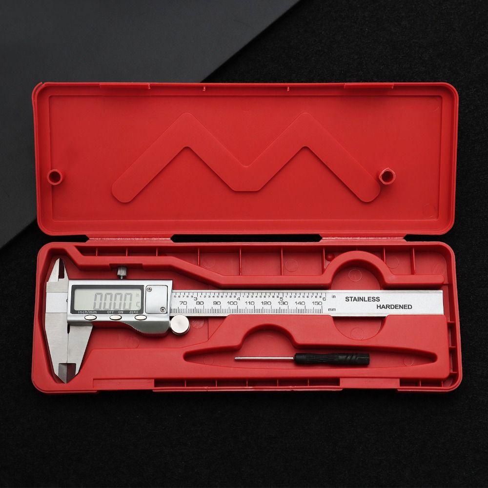 TOP Jangka Sorong Digital Layar LCD Besar Vernier Caliper Digital Jangka Sorong Alat Ukur