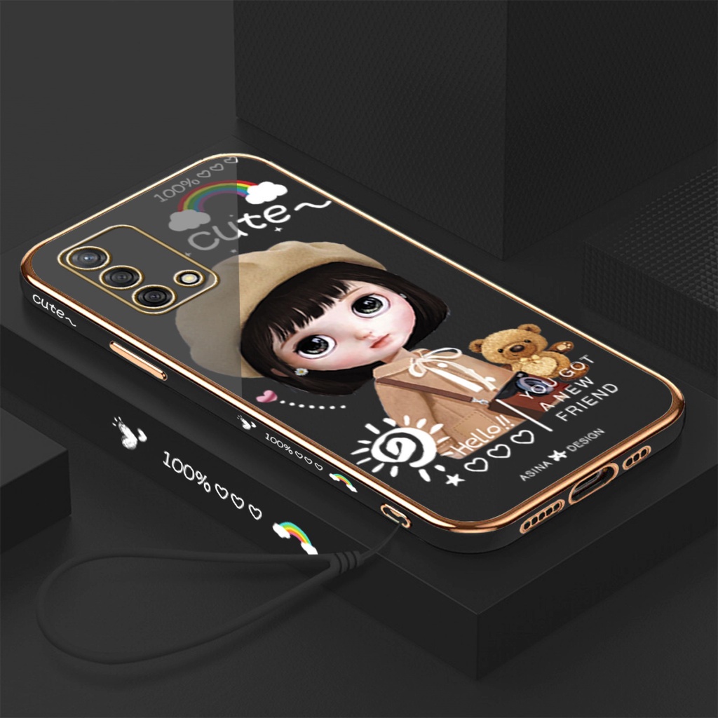 Cute Girl Phone Case for Oppo F9 A7X F11 A9X A92019 F11 A9X A92019 RENO34G F15 A91 RENO44G RENO54G/5
