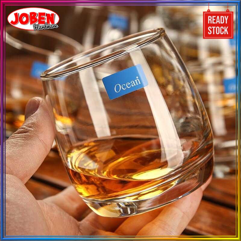 COD Gelas Kaca Untuk Minuman Es Kopi Teh Aesthetic Unik Estetik OCEAN Gelas Cangkir Rotatable Cone W