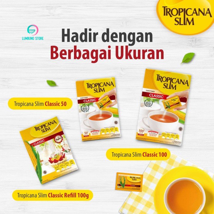 

Tropicana Slim Classic (50 sch) - Pengganti Gula