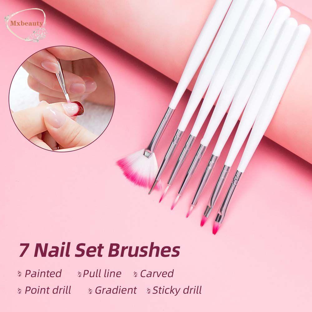 Mxbeauty Nail Art Lukisan Pena Ultra-Tipis Garis Alat Kecantikan Manicure 3D Nail Tips Pen Nail Dotting Pen