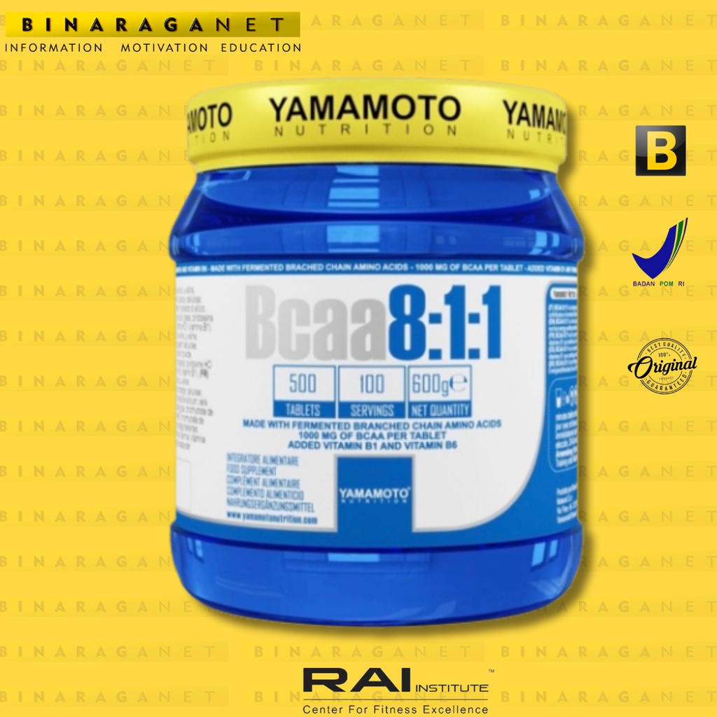 YAMAMOTO NUTRITION BCAA 8.1.1 500 TABLET 100 SERVING - AMINO ACID