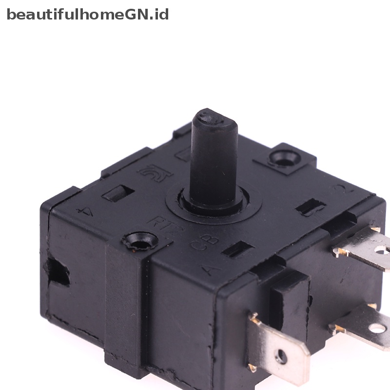 {Cantik} Selector Saklar Putar 3/5 Pin 2/4posisi AC 250V 16A Pemanas Ruangan Listrik~