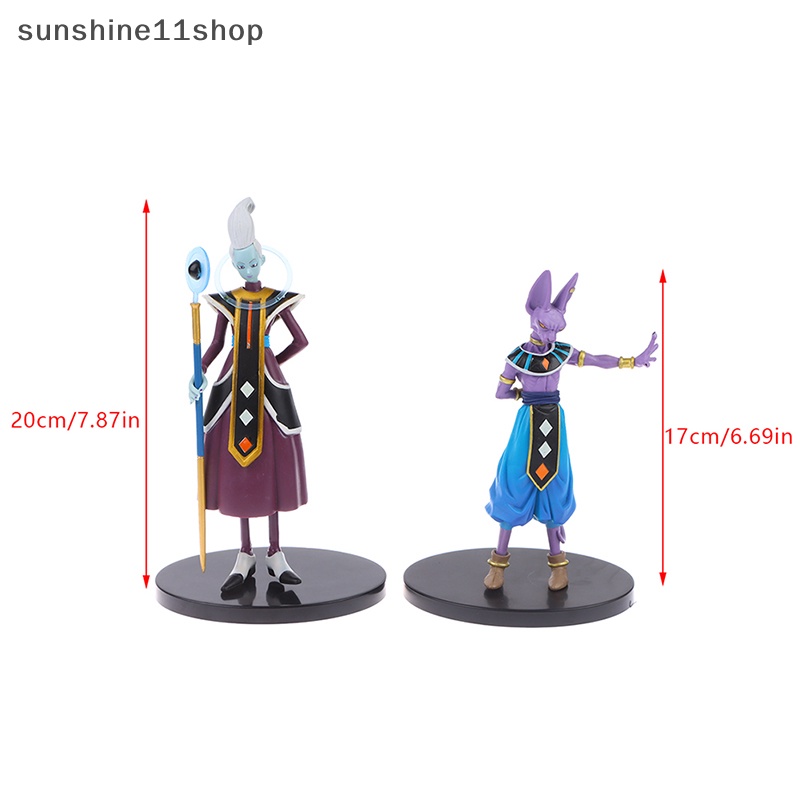 Sho Anime Dragon Ball Z Beerus Figure Gods Of Destruction Dxf Whis Beerus 20cm Figure Figurine Patung PVC Model Koleksi Mainan Gif N