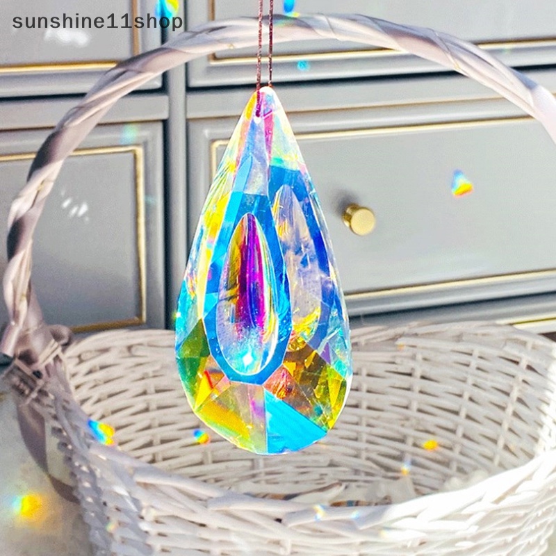 Sho Hanging Crystals Prism Rain Maker Chandelier Kristal Liontin Tetes DIY Craft N