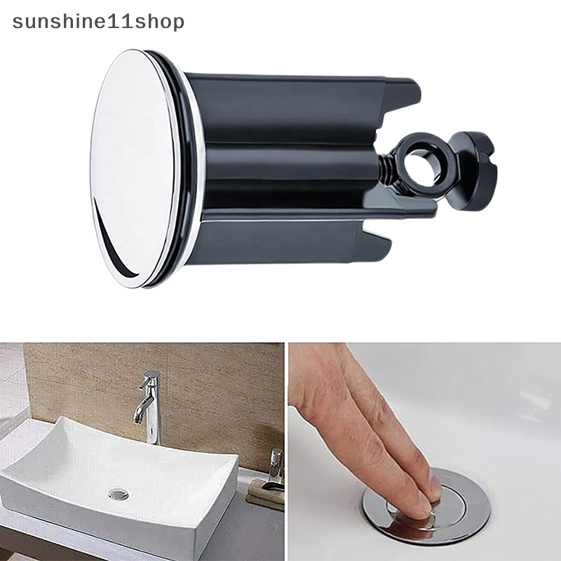 Sho Kamar Mandi Dapur Akses Universal Wastafel Plug 40mm Pop-Up Pengganti Dilepas Adjustable Manual Lift Drain Plug N