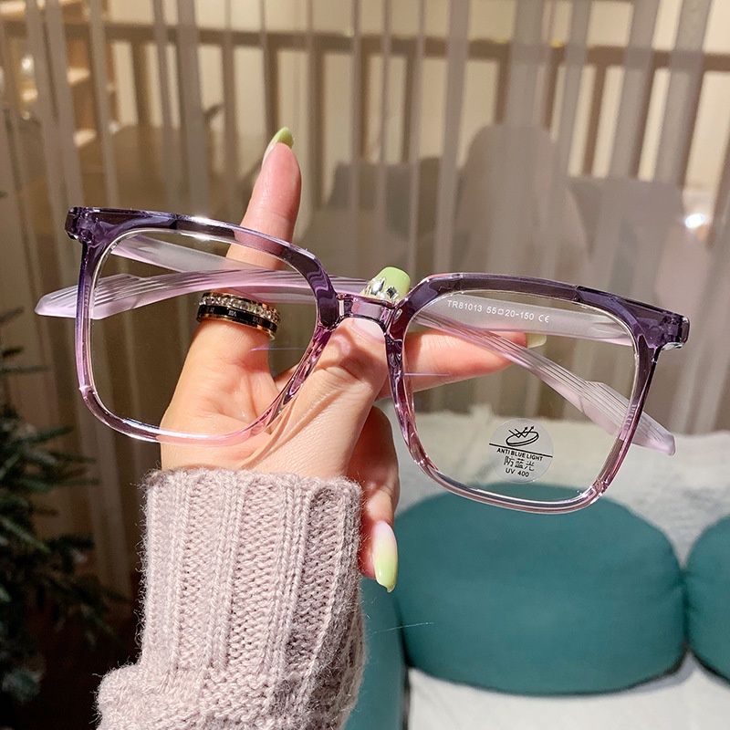 Kacamata Anti Blue Light Transparan Anti Radiasi Untuk Wanita Kacamata Eyeglasses Komputer Goggles Eyewear Glitter Frame