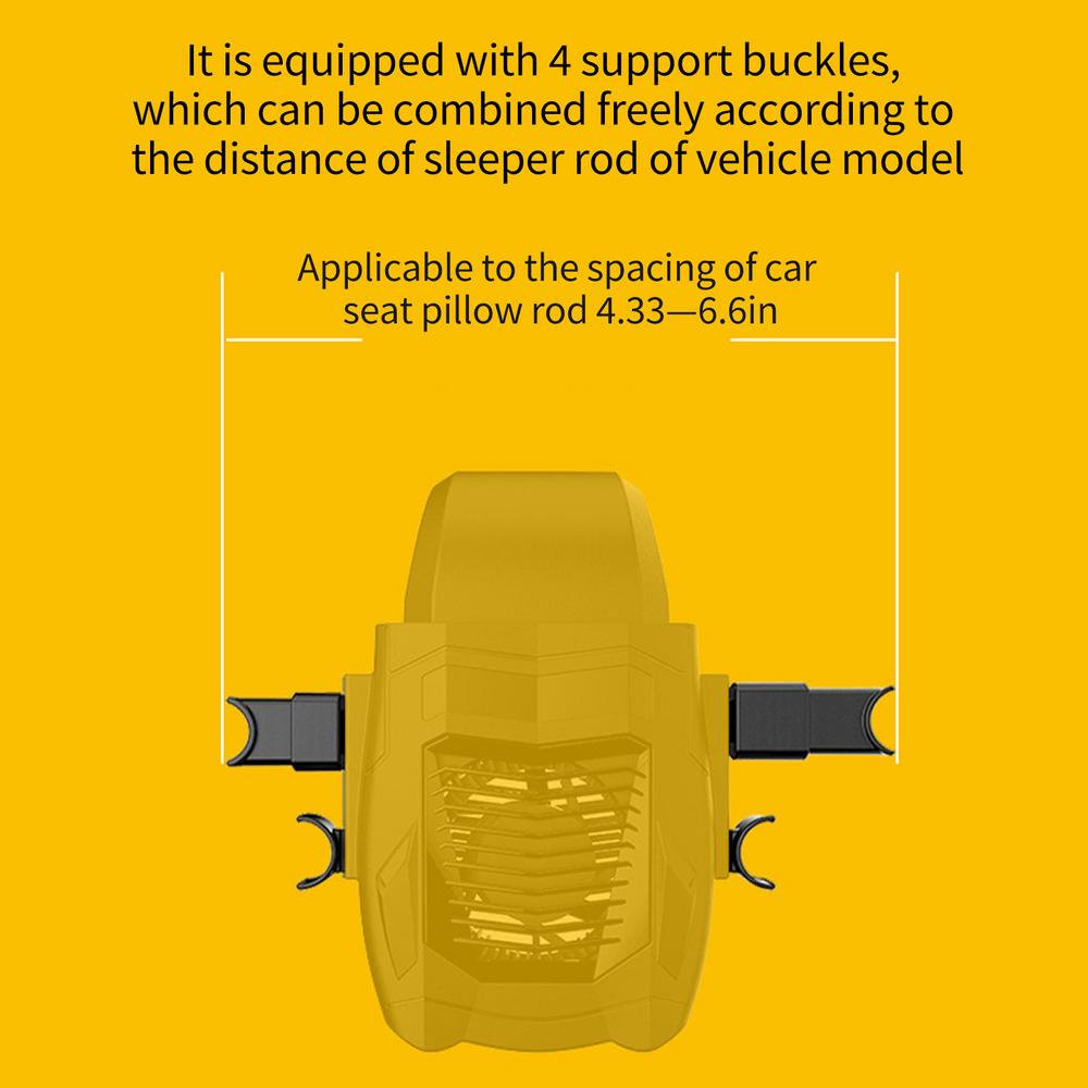 Car Cooling Fan Punggung Jok Belakang Kursi USB Kipas Angin Mobil