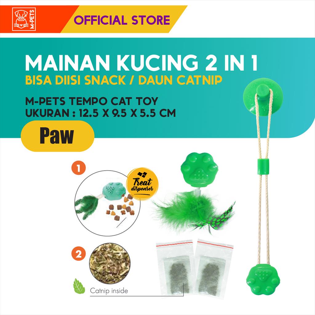 M-Pets Tempo Cat Toy - Paw / Mainan Bulu Kucing Interaktif