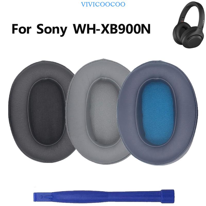 Vivi Bantalan Telinga Nyaman Untuk WH XB900N Headphone Earcups Tahan Lama Spons Penutup Telinga Berkualitas Tinggi Hitam Bantalan Pengganti